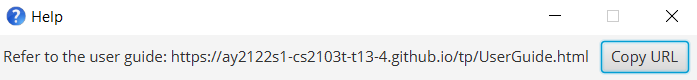 help message